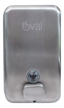 Jabonera Oval Acero Inoxidable Satinado 1 Litro Industrial