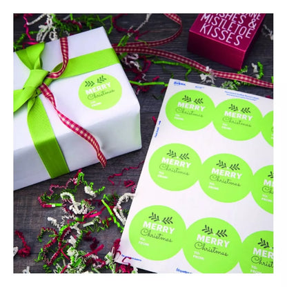 90 Etiqueta Circular Permanente Avery 6.4cm Impresion Laser