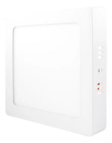 Lámpara Cuadrada Sobrepone 12w Luz Fría Sanelec Color Blanco