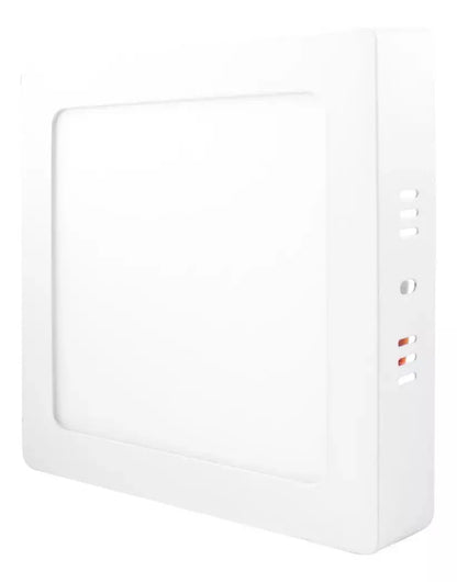 Lámpara Cuadrada Sobrepone 12w Luz Fría Sanelec Color Blanco - Sanelec - detalle