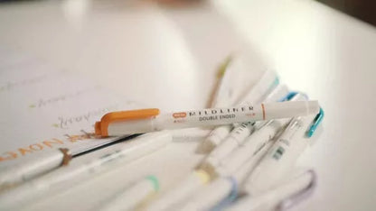 5 Piezas Marcadores Mildliner Plumones Zebratonos Calidos - Marchante MX