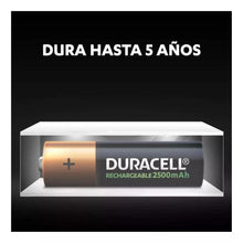 Pack 2 Pilas Recargables Duracell Nimh Modelo Aa 2500 Mah