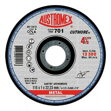 Disco Abrasivo 701 Corte Rapido 4-1/2'' Grano 46 Metal Acero