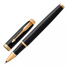Pluma Rollerball Parker Punta Fina Acabado Dorado Premium