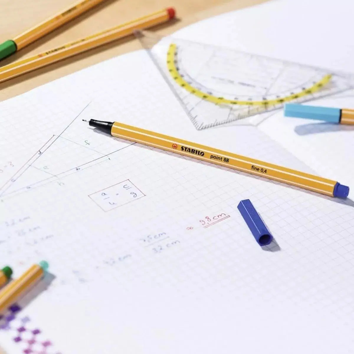 10 Rotuladores Stabilo Point 88 Colores Punto Fino 0.4 Mm - Marchante MX