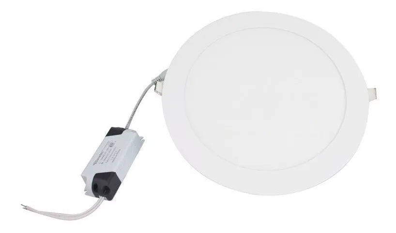 Panel Circular Led Empotrar Luz Fria Sanelec 18w Luminario