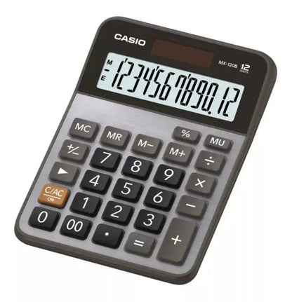Calculadora Escritorio Casio Mx-120b Gris 12 dígitos Cuadrada - Casio