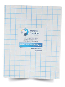 50 Hojas Papel Transfer Textil Fondo Obscuro Color Make