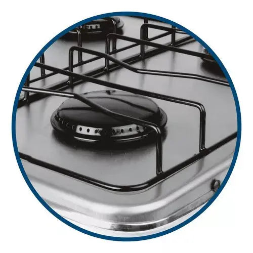 Estufa De Mesa Aksi 4 Quemadores Blanco Acero Inoxidable Color Blanco - Marchante MX