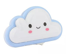 Lampara De Pared Luz Led Sanelec Forma Nube Azul Claro 2130