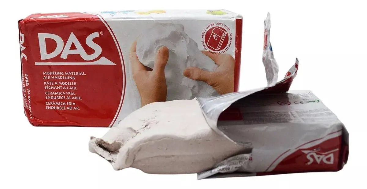 2kg Pasta Masa Das Blanca 1kg c/u Modelar Cerámica Fría - Das - vista lateral