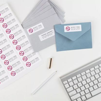 300 Etiquetas Blanca Avery Adhesivas Sobre 2.54 X 6.66 Cm