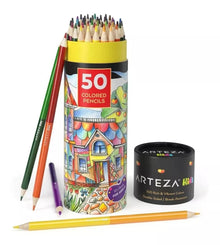 50 Lapices Color Doble Punta 100 Colores Arteza Duales