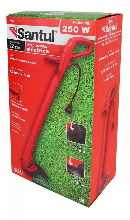 Desbrozadora Podadora Santul Eléctrica 250w Cortadora Pasto