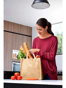 Bolsa De Yute Spring Interior Plastificado Super 30x30cm - unknown - vista lateral