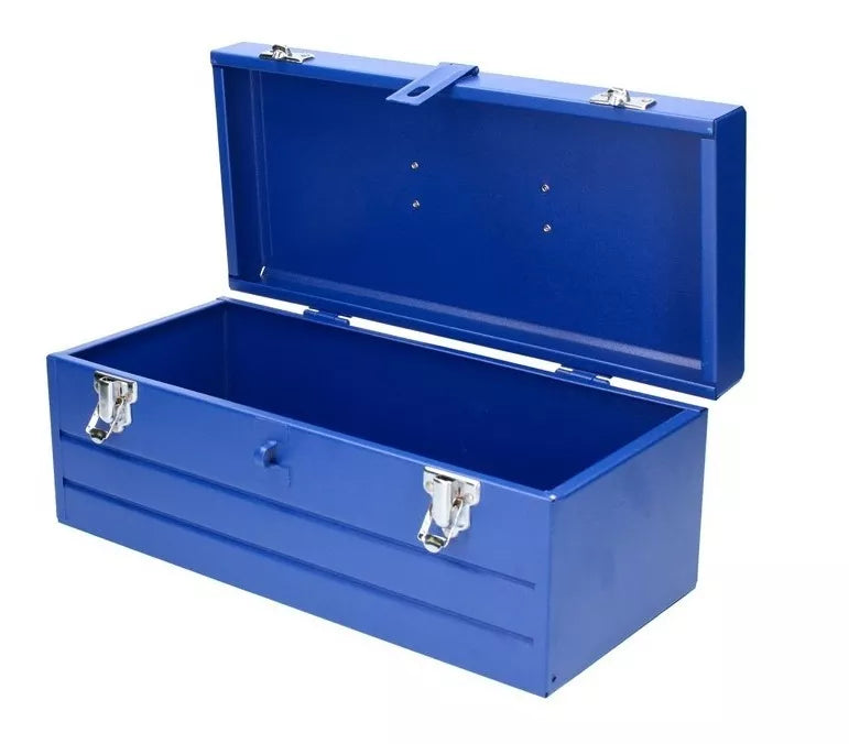 Caja Portaherramientas Metalica Foy Azul 16'' X 7'' X 6''