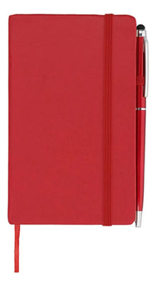 Mini Libreta For Promotional Hoja Rayada Boligrafo Color Rojo