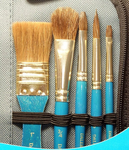 Pinceles Pelo Natural Daler Rowney Acuarela Oleo Acrílico 10 Piezas