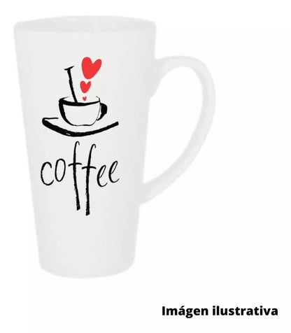 Taza Blanca Conica Color Maker 17oz Sublimacion Ceramica - Marchante MX