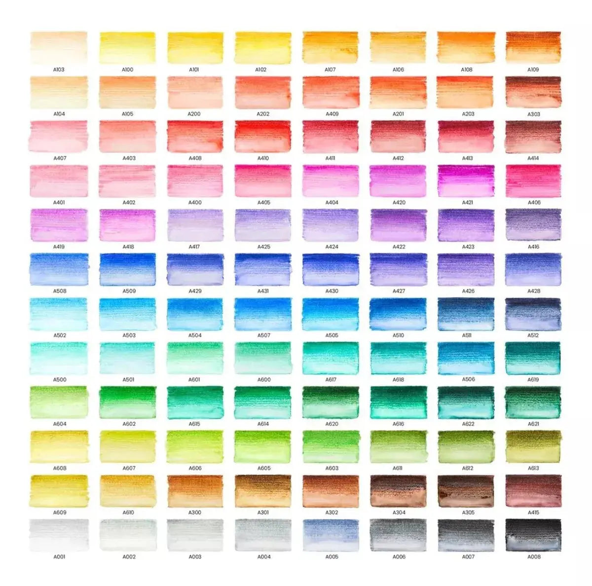 Set 96 Brush Pen Colores Dibujo Plumón Punta Pincel Arteza - Coveme - contenido