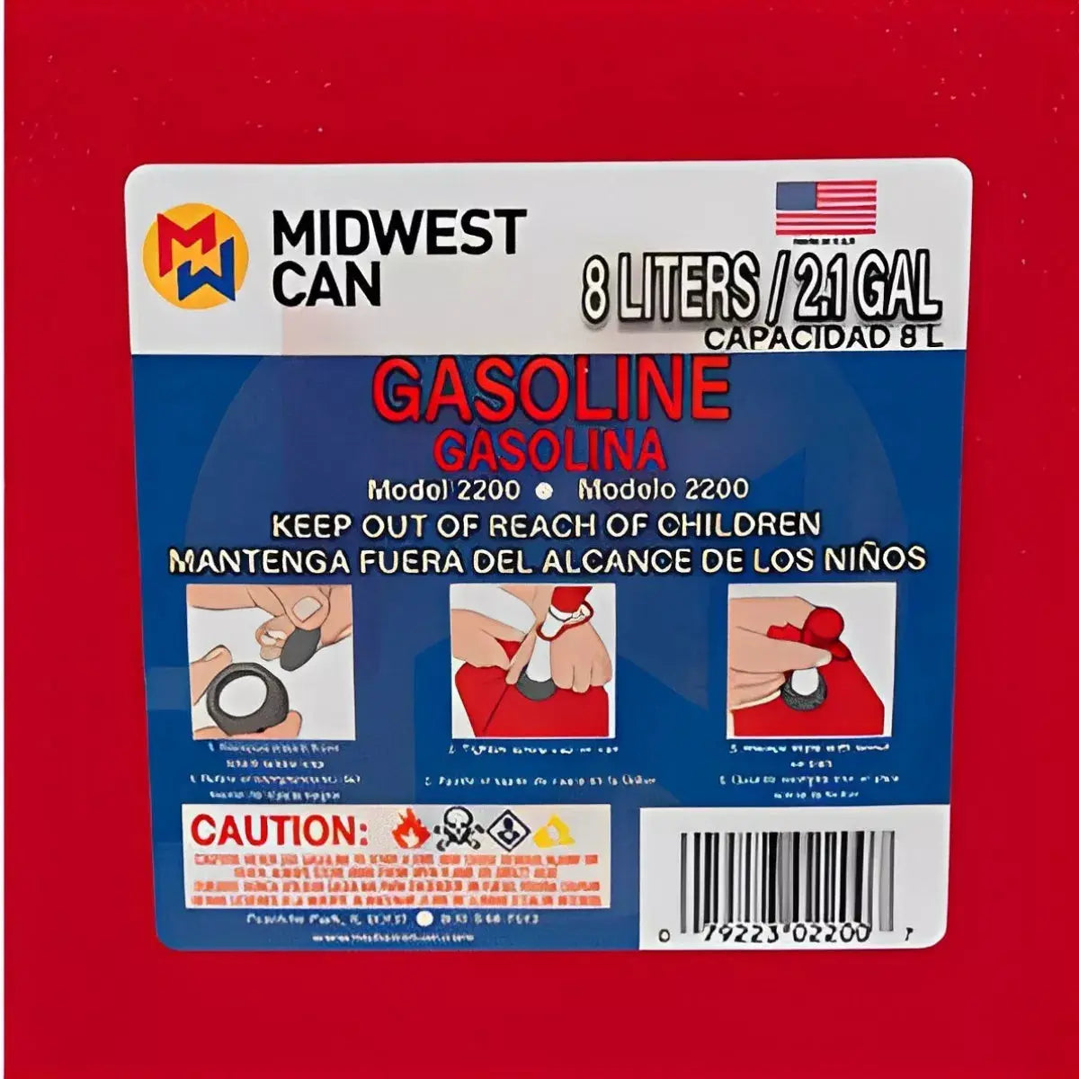 TANQUE PLASTICO PARA GASOLINA 2 GALONES DOGOTULS MW2002 - Dogotuls - empaque
