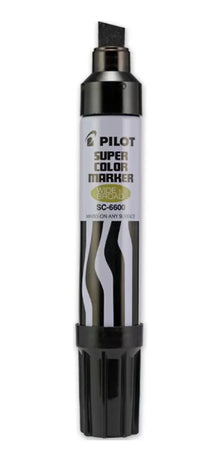Marcador Jumbo Permanente Pilot Tinta Negra Secado Rapido