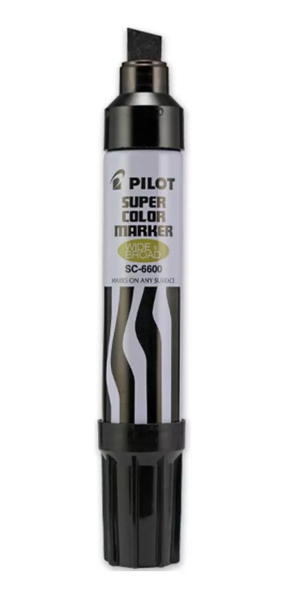 Marcador Jumbo Permanente Pilot Tinta Negra Secado Rapido