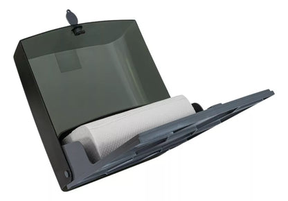Dispensador Toalla Interdoblada Oval Humo Largo