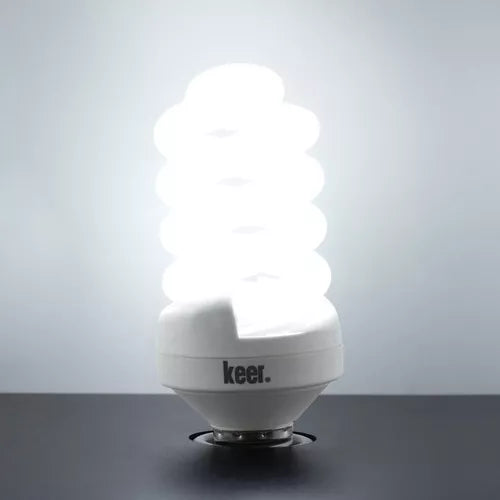 Foco Espiral Ahorrador Keer No.30 Luz Fría 20w Base E27