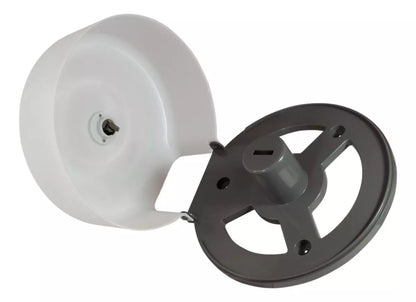 Despachador Papel Higienico Jumbo Oval Blanco Translucido