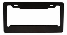 2pz Porta Placa Negro Plástico Universal Auto Carro Marco