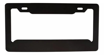 2pz Porta Placa Negro Plástico Universal Auto Carro Marco - Promoopcion - vista lateral