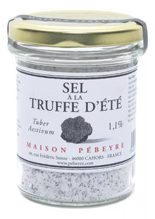 Sal Trufa Verano Pebeyre 200g Frasco Vidrio Francia Gourmet