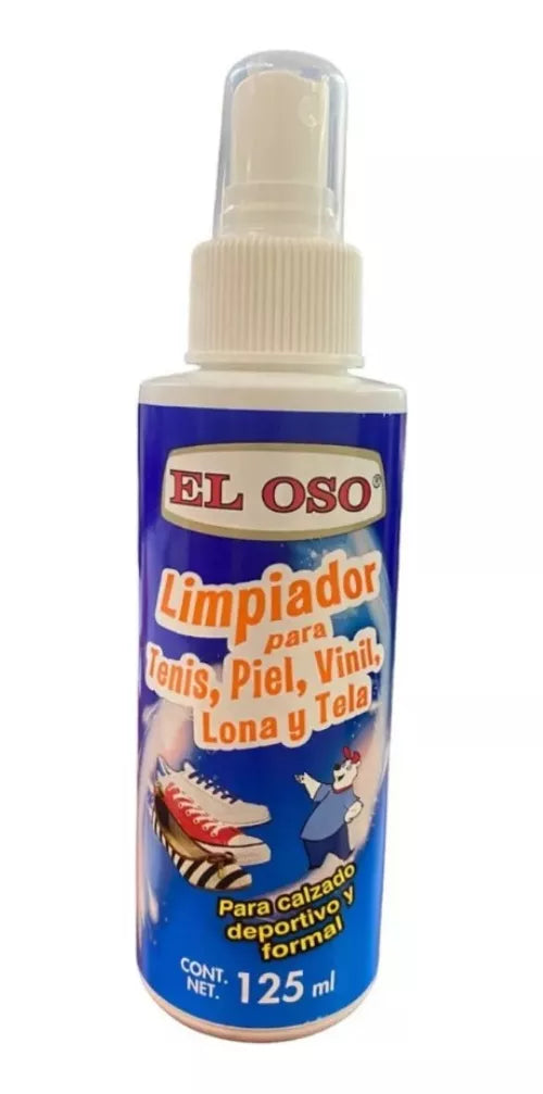 Spray Limpiador Tenis El Oso Piel Lona Tela 125 Ml Limpieza