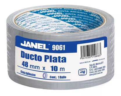 Cinta Adhesiva Ducto Plata Selladora 9061 48mm X 50m Janel - Janel - uso