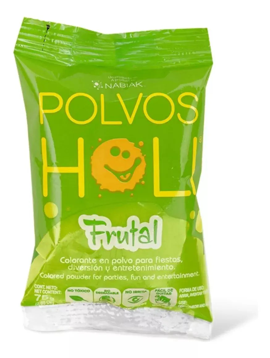 Polvos Holi Original Frutal 75gr Fiestas Paquete De 20 - Marchante MX