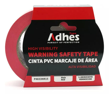 Cinta Delimitadora Area Marcaje Pisos Adhes 48mmx33m Elegir Color Rojo - ADHES
