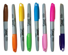 8 Marcadores Permanente Tatoo Baco Punta Fina Color Surtidos