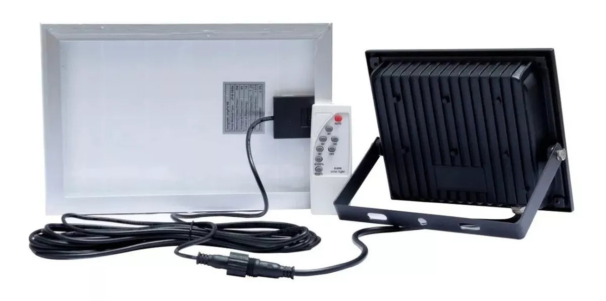 Reflector Solar Led Sanelec 60w Control Remoto Exteriores - Marchante MX