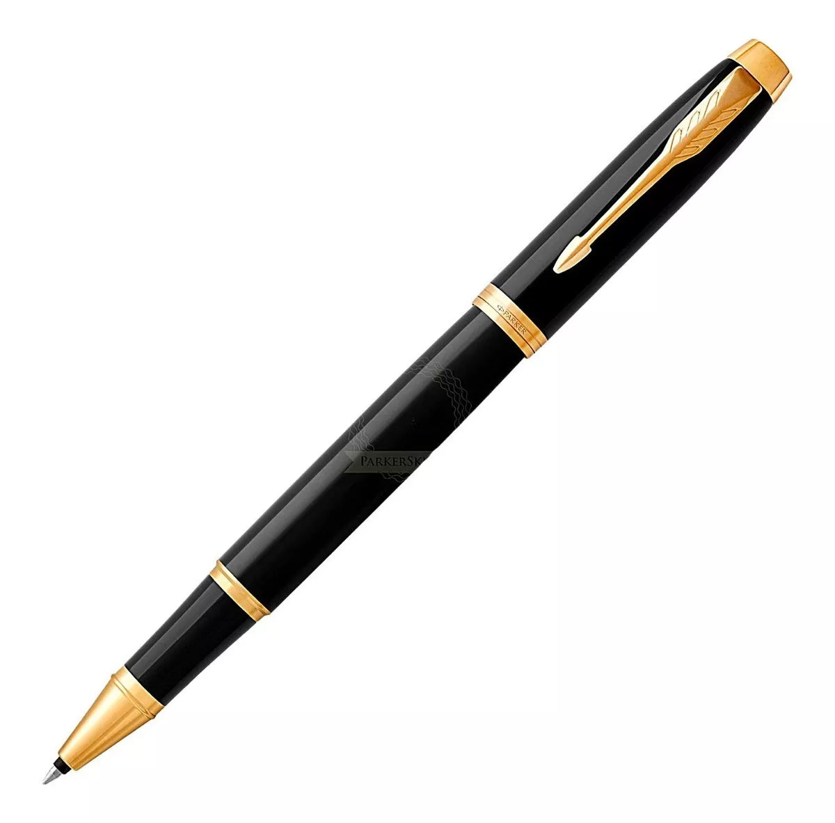 Pluma Rollerball Parker Punta Fina Acabado Dorado Premium