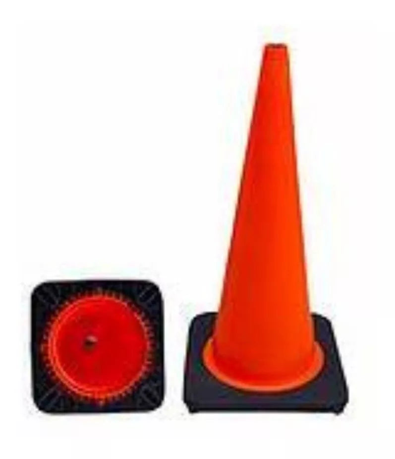 Cono Señalización Vial 71cm Pvc Flexible Naranja Alyger