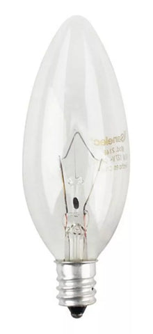 20 Pzs Foco Tipo Vela 40w Sanelec Candil Base E12 Luz Calida