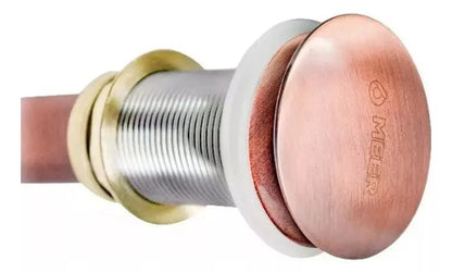 Contra Lavabo Pop Up Meer Circular Oro Rosado 1 1/4 Pulgadas - CNX