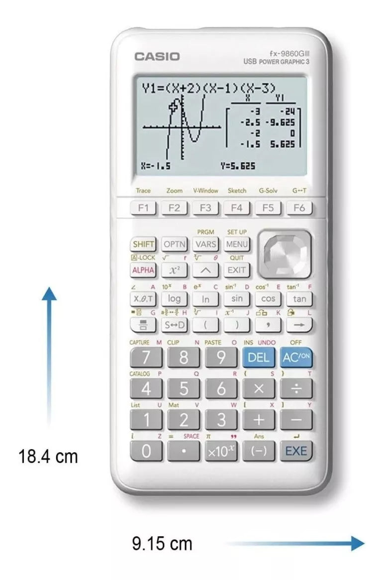 Calculadora Graficadora Casio Fx-9860giii Más 2900 Funciones
