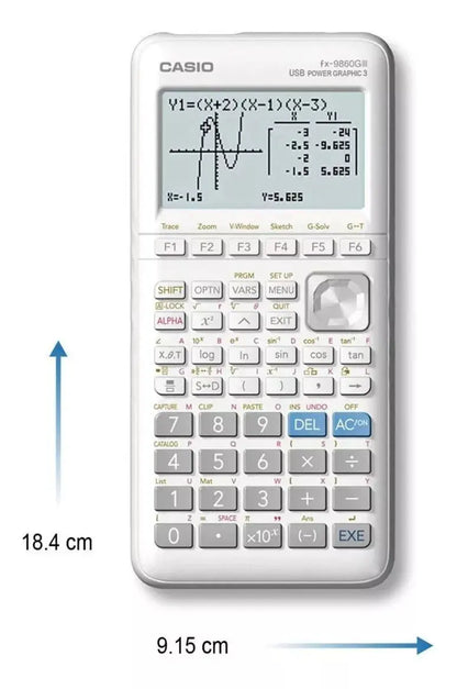 Calculadora Graficadora Casio Fx-9860giii Más 2900 Funciones - Casio - contenido