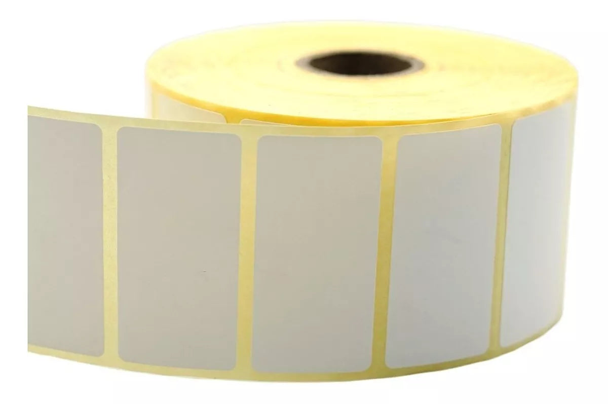 Etiquetas Papel Termico Adhes Blanco 2580 X Rollo 5cmx2.5cm