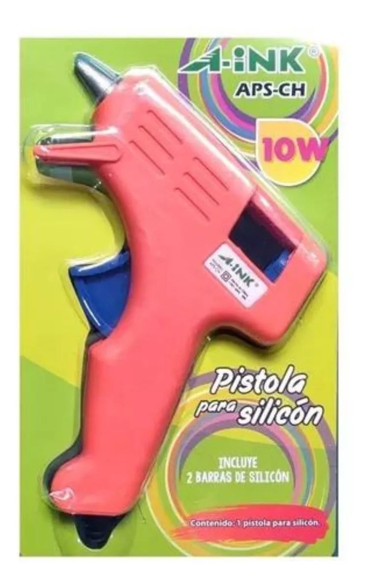 Pistola Silicon A-ink Chica Silicon Caliente 10 W Pegamento