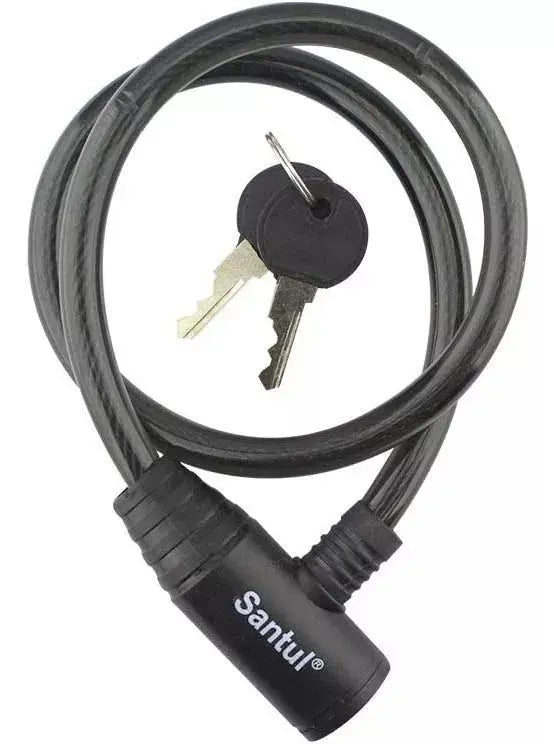 Candado Cable Llave Santul Acero Uso Ligero 65cm Largo - Santul - detalle
