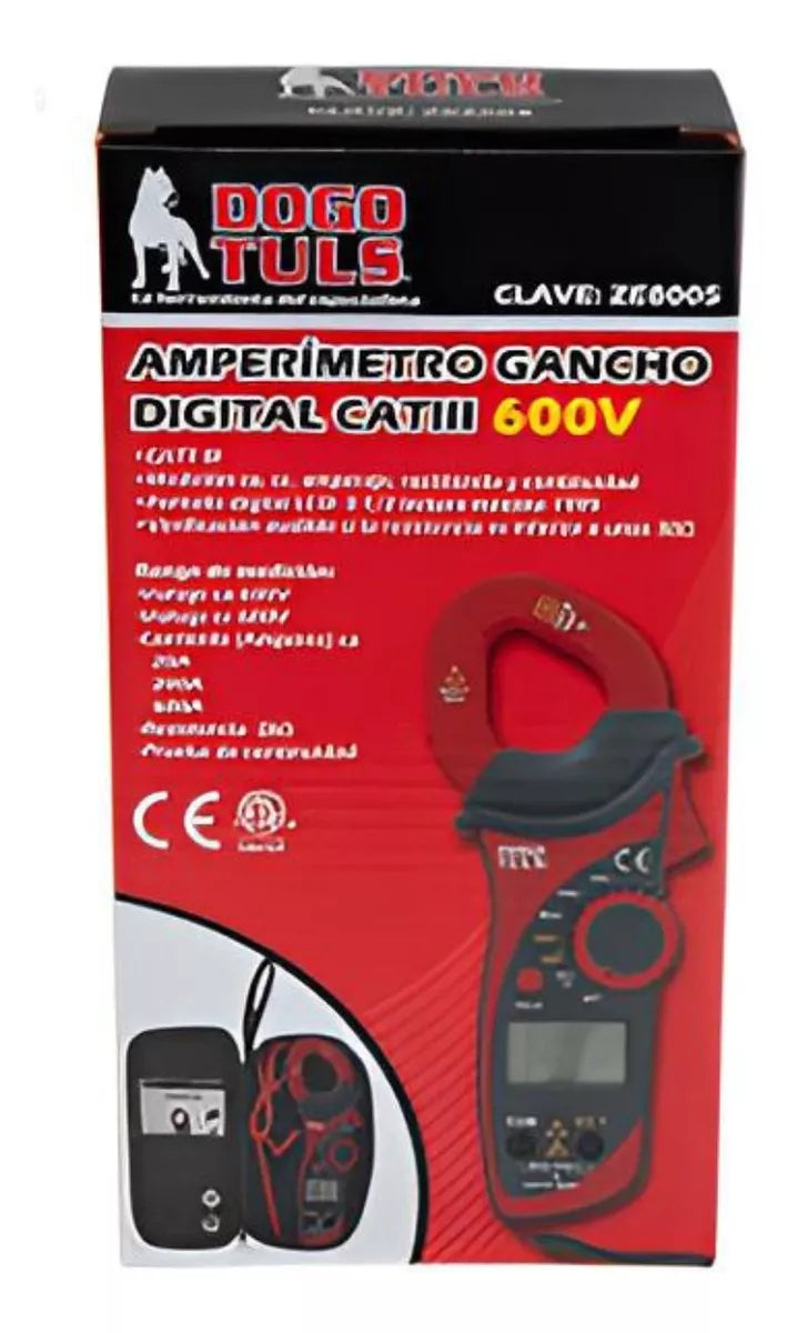Multimetro Profesional Gancho Digital Dogotuls 600v Cat III