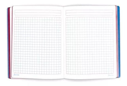 Cuaderno Frances 100hjs Norma Color 360 Cosido Cuadro Grande